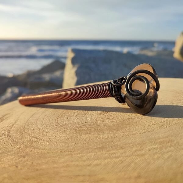 Różdżka mini - kwarc dymny